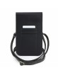 Guess Phone Schultertasche Grained 4G Metal Logo Schwarz
