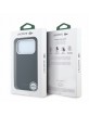 Lacoste iPhone 18 Pro Max Case Metal Frame Petit Pique MagSafe Black