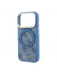 Guess iPhone 18 Pro Case 4G Ring Stand MagSafe Blue