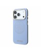 Guess iPhone 18 Pro Max / 17 Pro Max Case, Perforated 4G MagSafe, Blue
