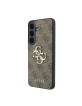 Guess Samsung S26 FE Case 4G Metal Logo Brown