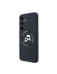 Karl Lagerfeld Samsung S26 FE Hülle Case Silicone Heads Magnetic Schwarz
