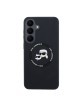 Karl Lagerfeld Samsung S26 FE Hülle Case Silicone Heads Magnetic Schwarz