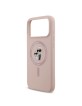 Karl Lagerfeld iPhone 18 Pro Max / 17 Pro Max Case, Silicone MagSafe, Pink