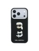 Karl Lagerfeld iPhone 18 Pro / 17 Pro Hülle Case Saffiano K & CH Heads Schwarz