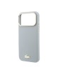 Lacoste iPhone 18 Pro / 17 Pro Hülle Case Champs Elysees MagSafe Grau