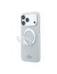 Lacoste iPhone 18 Pro Max / 17 Pro Max Petit Pique Ringständer MagSafe Grau