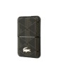 Lacoste Petit Pique MagSafe Magnet Portemonnaie mit Ständer Braun