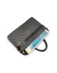 Guess Notebook 14 Zoll Laptop Bag Tasche 4G Stripe Metal Logo Schwarz