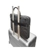 Guess Notebook 14 Zoll Laptop Bag Tasche 4G Stripe Metal Logo Schwarz