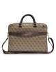 Guess Notebook 14 Zoll Laptop Bag Tasche 4G Stripe Metal Logo Braun