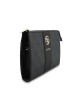 Guess Clutch Tasche 4G Stripe Metal Logo Schwarz