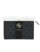 Guess Clutch Tasche 4G Stripe Metal Logo Schwarz