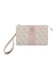 Guess Clutch Bag 4G Stripe Metal Logo Pink