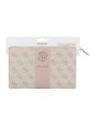 Guess Clutch Bag 4G Stripe Metal Logo Pink