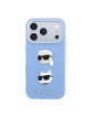 Karl Lagerfeld iPhone 18 Pro Max / 17 Pro Max Case Saffiano K & CH Heads Blue