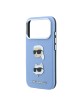 Karl Lagerfeld iPhone 18 Pro Max / 17 Pro Max Case Saffiano K & CH Heads Blue