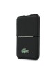 Lacoste Petit Pique MagSafe Magnet Portemonnaie mit Ständer Schwarz