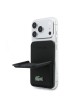 Lacoste Petit Pique MagSafe Magnet Portemonnaie mit Ständer Schwarz