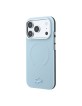 Lacoste iPhone 18 Pro / 17 Pro Hülle Case Metal Frame Petit Pique MagSafe Blau