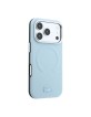 Lacoste iPhone 18 Pro / 17 Pro Hülle Case Metal Frame Petit Pique MagSafe Blau