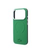 Lacoste iPhone 18 Pro / 17 Pro Hülle Case Metal Frame Petit Pique MagSafe Grün