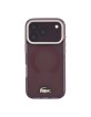 Lacoste iPhone 18 Pro / 17 Pro Case Frosted Finish MagSafe Burgundy