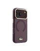 Lacoste iPhone 18 Pro / 17 Pro Case Frosted Finish MagSafe Burgundy