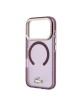 Lacoste iPhone 18 Pro / 17 Pro Case Frosted Finish MagSafe Burgundy