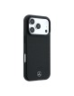 Mercedes iPhone 18 Pro / 17 Pro Case Wood Semi Wrap MagSafe Black