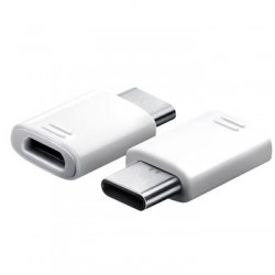 Original Samsung Adapter microUSB / USB-C Weiß EE-GN930