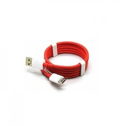 Original OnePlus USB-A / USB-C Charging Cable 0.95m White / Red