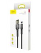 Baseus USB Lightning 2m 1.5A Cafule Cable Double-Sided Gray Black CALKLF-HG