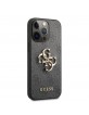 Guess iPhone 13 Pro Max Case 4G Big Metal Logo Cover Gray