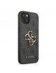 Guess iPhone 13 Case 4G Big Metal Logo Cover Gray