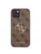 Guess iPhone 13 Case Cover Big 4G Metal Logo Brown