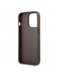 Guess iPhone 13 Pro Max Case Cover Big 4G Metal Logo Brown