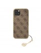 Guess iPhone 13 Hülle Case Charms 4G + Anhänger Braun