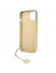 Guess iPhone 13 Hülle Case Charms 4G + Anhänger Braun