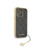 Guess iPhone 13 Pro Case Charms 4G + Pendant Gray