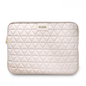 Guess Laptop Notebook Tasche Hülle Sleeve Quilted 13 Zoll Rosa