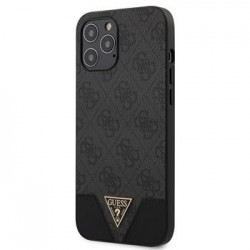 GUESS iPhone 12 Pro Max Hülle Case 4G Triangle Grau