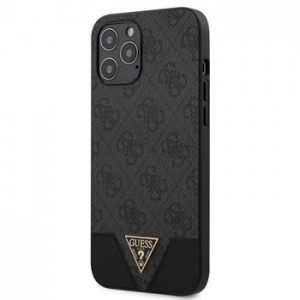 GUESS iPhone 12 Pro Max Case 4G Triangle Gray