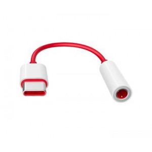Original OnePlus Audio Adapter USB-C to 3.5mm Red