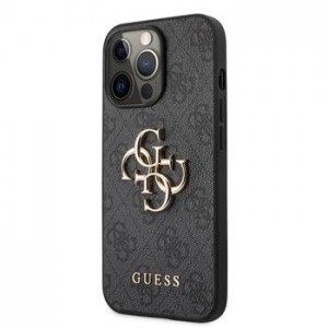 Guess iPhone 13 Pro Case 4G Big Metal Logo Cover Gray