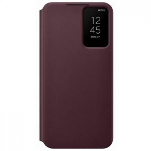 Original Samsung S22+ Plus Smart View Book Case Tasche Burgundy EF-ZS906CEE