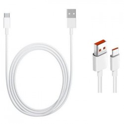 Original Xiaomi 6A USB / USB-C Lade / Datenkabel 1m Weiß