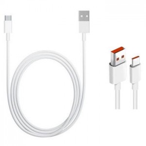 Original Xiaomi 6A USB / USB-C Charging / Data Cable 1m White