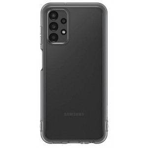 Original Samsung A13 5G Soft Clear Hülle Case Schwarz EF-QA135TBE