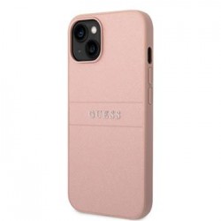 Guess iPhone 15 Plus / 14 Plus Hülle Case Saffiano Rosa Pink